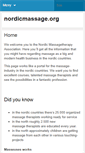 Mobile Screenshot of nordicmassage.org